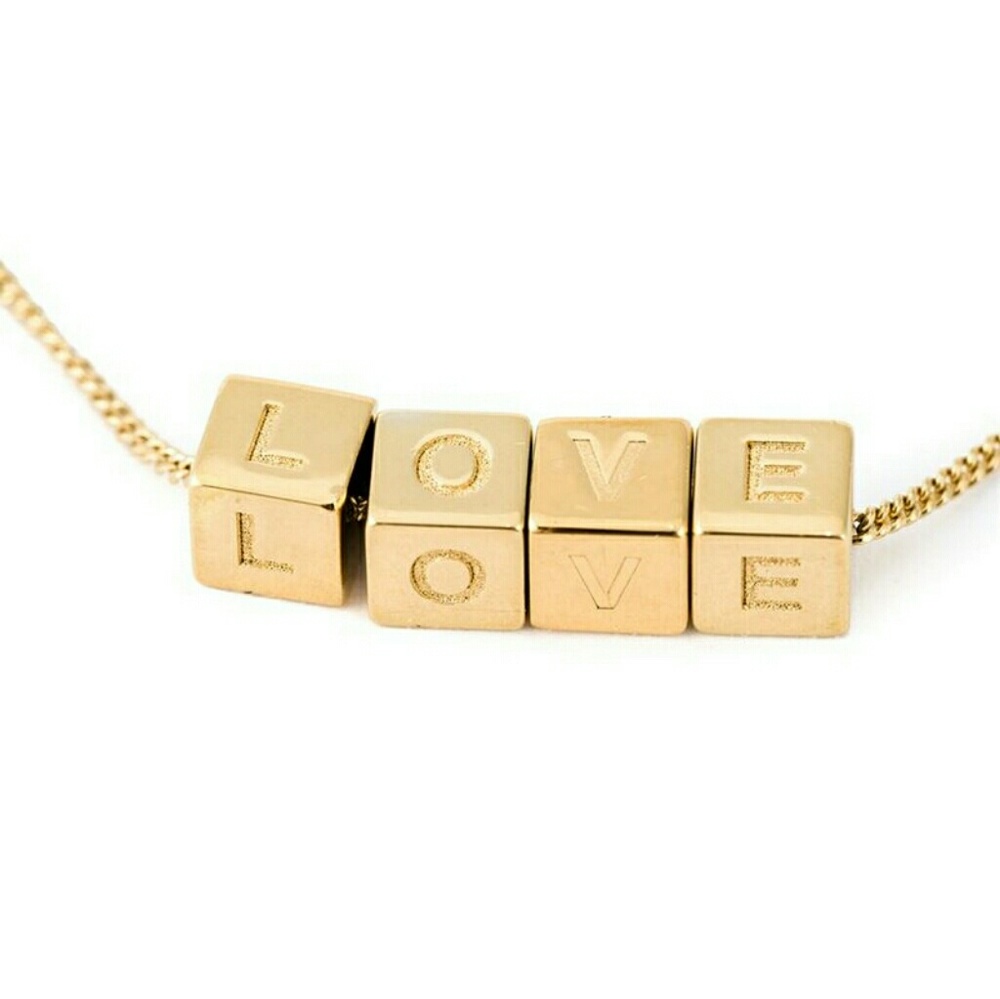 Saint Laurent Cube "LOVE" Necklace